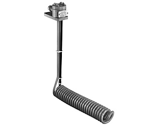 Process Technology - Spiral L- Shaped Fluoropolymer (PTFE) Heaters