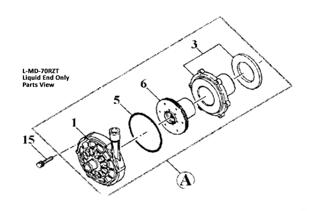 Iwaki - MD Series-L70RZT Liquid End Only